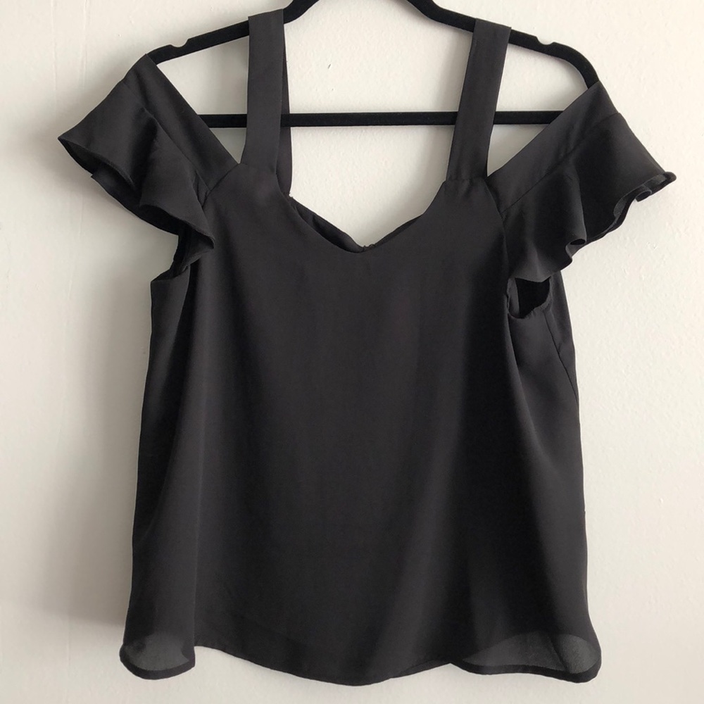 NWT Off the shoulder black blouse